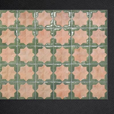 Carrelage tradition TETUAN COTTO EMERALD 31 x 56 cm