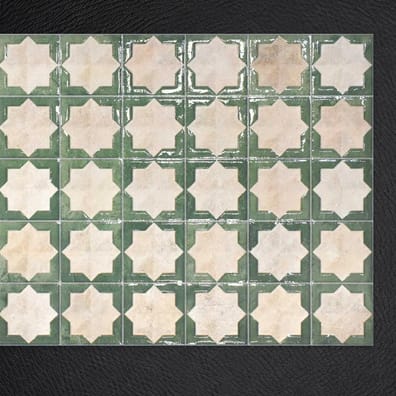 Carrelage tradition TETUAN ARENA EMERALD 31 x 56 cm
