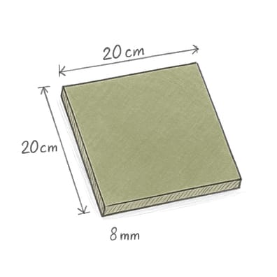Lot de 3 m² - Carrelage coloré CRISP SPRUCE 20 x 20 cm