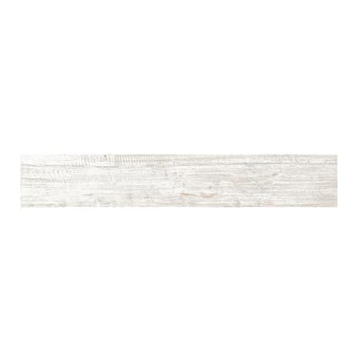 Carrelage imitation parquet effet blanc vieilli TRIBECA BLANCO 20x120 cm - 1.2m²