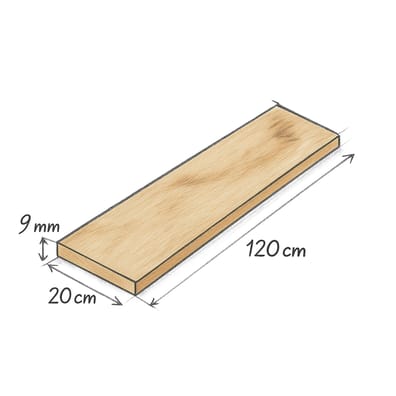 Carrelage imitation parquet rectifié moderne mat 20x120 DENALI CEDAR R10 - 1.20 m²