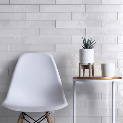 Faïence MANACOR WHITE 26929 - 6,5X40 - 1 m²
