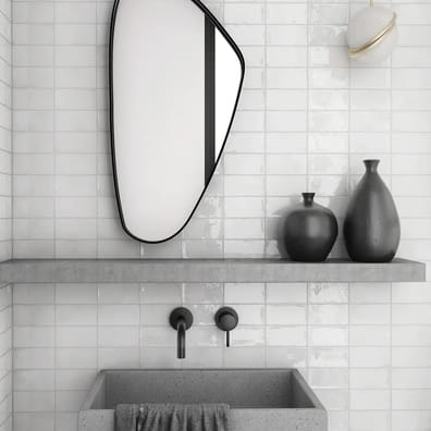 Faïence MANACOR WHITE 26909 - 7,5X15 - 0,5 m²