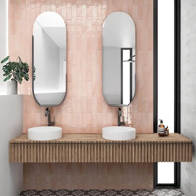 Faïence MANACOR BLUSH PINK 26924 - 6,5X40 - 1 m²