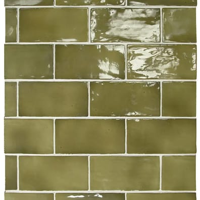 Faïence MANACOR BASIL GREEN 26908 - 7,5X15 - 0,5 m²