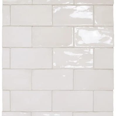 Faïence MANACOR WHITE 26909 - 7,5X15 - 0,5 m²