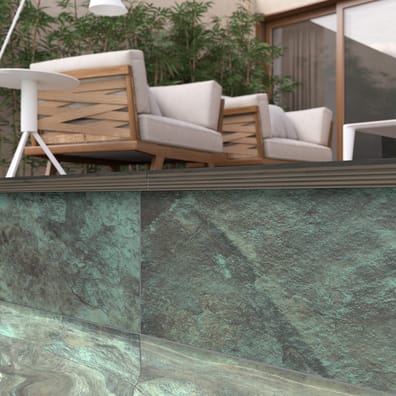 Carrealge effet pierre SOLAYA SLATE GREEN 30x60 cm