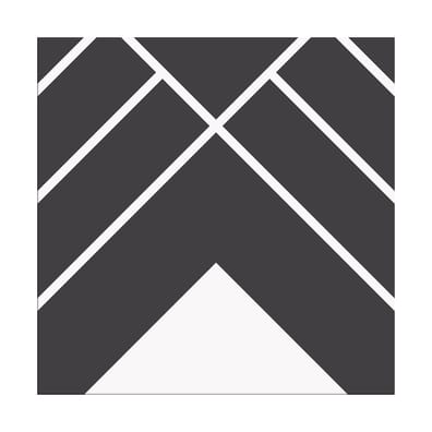 Carrelage imitation ciment HONORÉ NOIR 20x20 cm