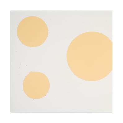 Carrelage imitation ciment LE CERCLE JAUNE PÂLE 20x20 cm