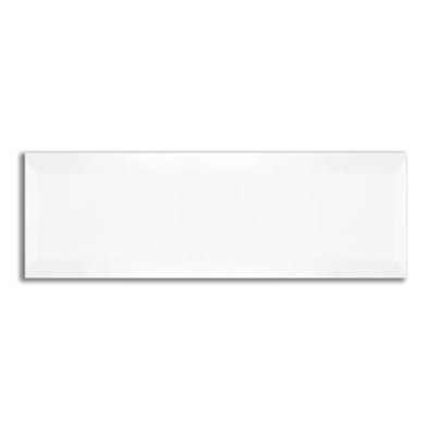 Carreaux métro Carrelage métro biseauté 10x30 cm blanc mat - 1.02m² - As de Carreaux