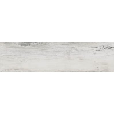 Lot de 14.08 m² - Carrelage imitation parquet rectifié moderne mat NORDEN WHITE 21.8X84 R11