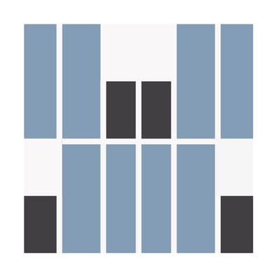 Carrelage imitation ciment GEORGES BLEU PASTEL 20x20 cm