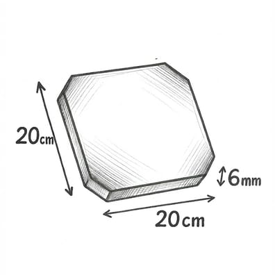 Carrelage 20x20 blanc octogone avec cabochons CERAME MAT B&W - 1.5m²