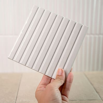 Faïence SHALLOW WHITE 15x15 cm - 0,91m²