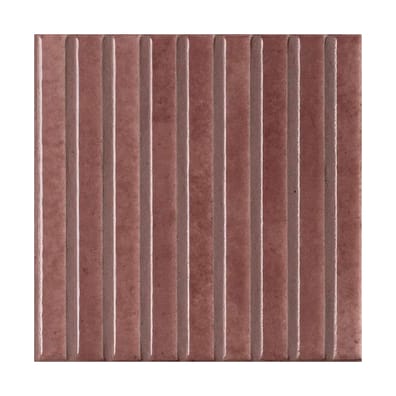 Faïence SHALLOW AUBERGINE 15x15 cm - 0,91m²
