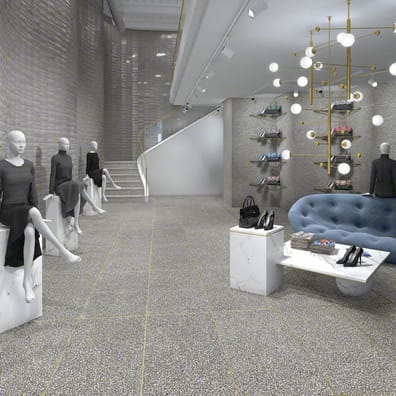 Terrazzo, Granito Carrelage imitation granito terrazzo 60x60 cm PORTOFINO Grafito - 1.08m² - As de Carreaux