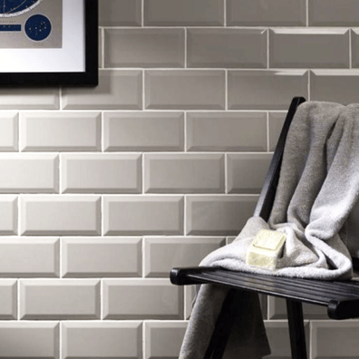 Carreau métro grès cérame gris PIOMBO 7,5x15 cm - 1 m²