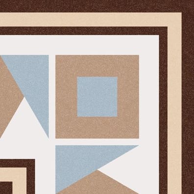 Carrelage imitation ciment 1900 FLORENTINA-3 - 20x20 cm ANGLE bleu beige - unité