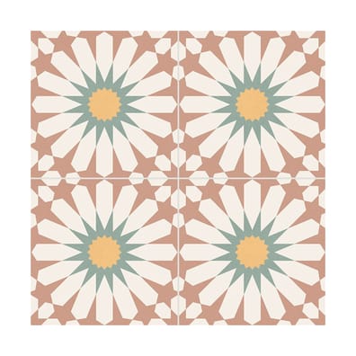 Carrelage déco SOLEIL BURDEOS 33,15x33,15 cm