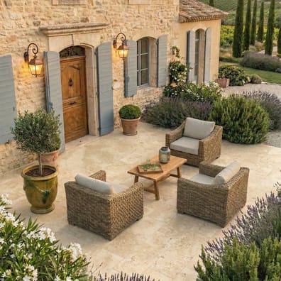 Carrelage imitation travertin COCO BEIGE L - 40x60 - 1,2 m²