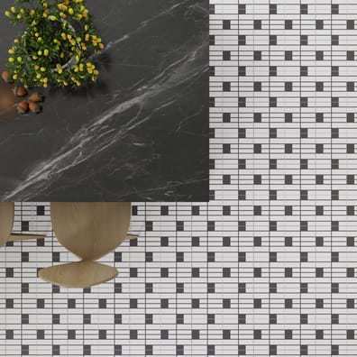 Carrelage imitation ciment GEORGES BLANC 20x20 cm