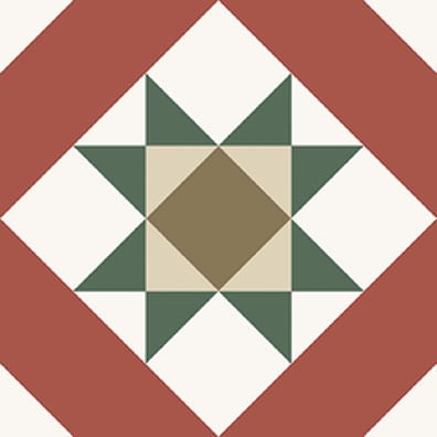 Carrelage géométrique aspect ciment KINABALU VETRO 20X20 - 0.52m²