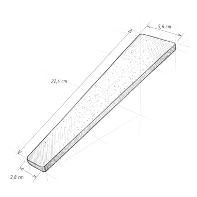 Carrelage trapèze BAMBUSA OCEANO - 5,6x22,4 cm - 32457