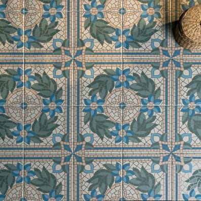 Carrelage effet mosaïque ancienne HACIENDA ARIADNA 15x15 cm - 0,95 m²