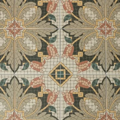 Carrelage effet mosaïque ancienne HACIENDA LIRIA 15x15 cm - 0,95 m²