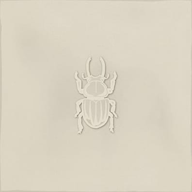 Faïence décorative ROOT AGER-4 PEARL 13X13 cm