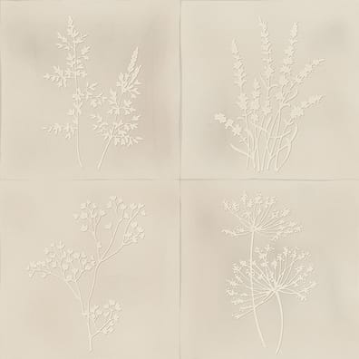 Faïence décorative ROOT ARVUM-4 PEARL 13X13 cm