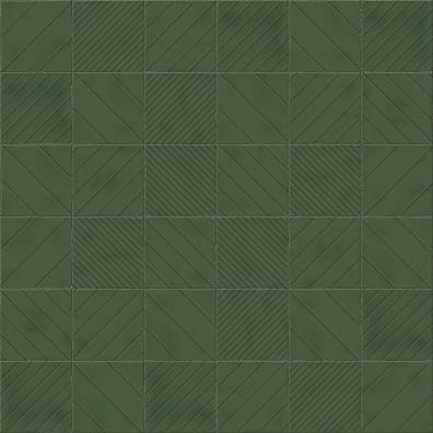 Faïence ROOT PROTOS GREEN 13X13 cm