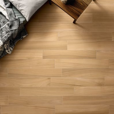 Carrelage rectifié effet parquet AFFOUX MIELLE 15,1X90,6 - 1,23m²