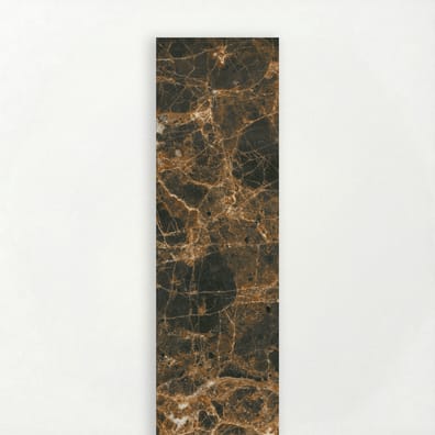Faïence effet marbre MARMORIA MARRON EMPERADOR 6x25 cm
