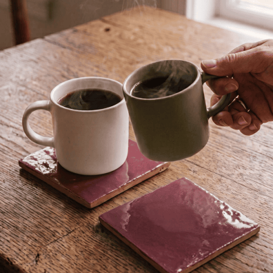 Sous-verre ARTISAN ROUGE BURGUNDY
