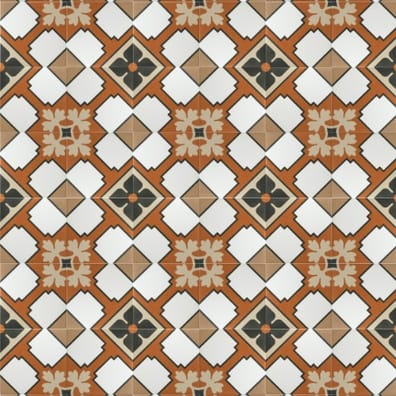 Carrelage effet carreau ciment  RIZOLI TURIN 20X20 - 1 m²