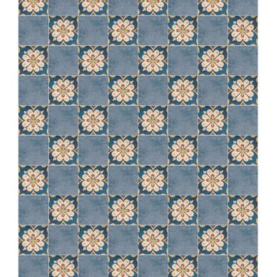 Carrelage Grès Cérame Imitation Ciment Floral MARLOW ELVISSA Mat R9 11,5x11,5 cm