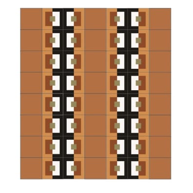 Carrelage aspect ciment BORBOREMA PUNKT WARM 20X20- 1 m²