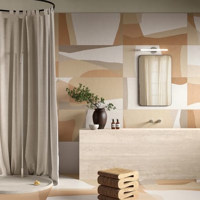 Carrelage décoratif BEDROCK ARGILLA SHAPES 60x120 cm