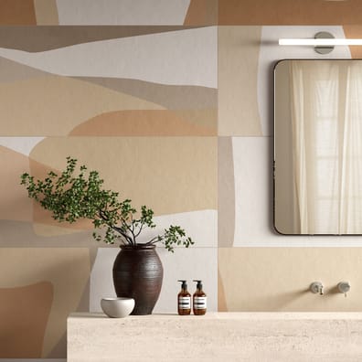 Carrelage décoratif BEDROCK ARGILLA SHAPES 60x120 cm