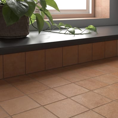 Carrelage minérale SWAG TERRACOTTA 10x10 cm