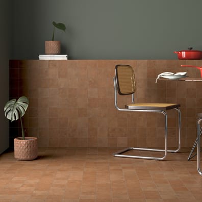 Carrelage minérale SWAG TERRACOTTA 10x10 cm