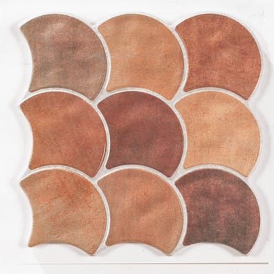 Carreau écaille terre cuite 30x30 SCALE COTTO - 0.85m²
