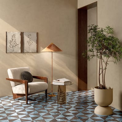 Carrelage effet marbre DORIA EULALIA MARRONE IMPERIALE 20x20 cm