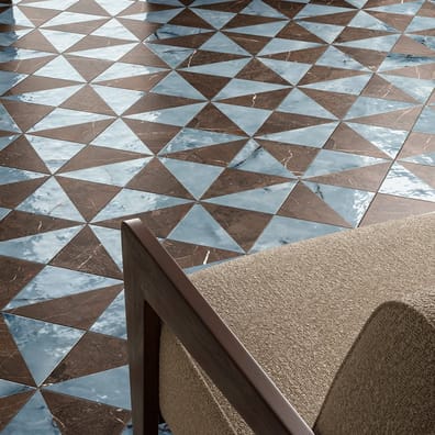Carrelage effet marbre DORIA EULALIA MARRONE IMPERIALE 20x20 cm