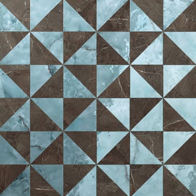 Carrelage effet marbre DORIA EULALIA MARRONE IMPERIALE 20x20 cm
