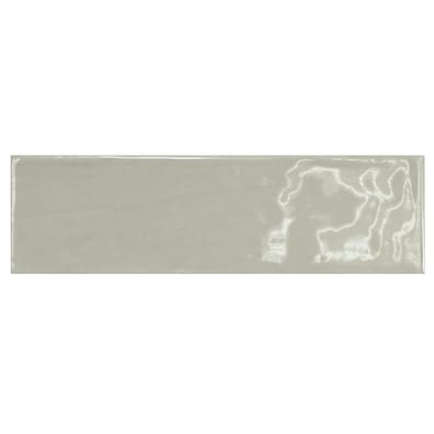 Carrelage uni brillant vert 6.5x20cm COUNTRY MIST GREEN 21540 - 0.5m²