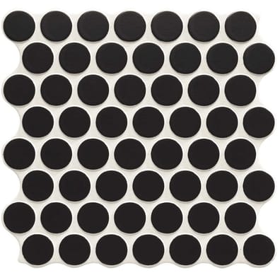 Carrelage imitation mosaïque 30,9x30,9 cm CIRCLE BLACK - 0.86m²