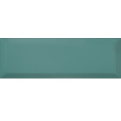 Carrelage Métro biseauté 10x30 cm TURQUESA brillant - 1.02m²
