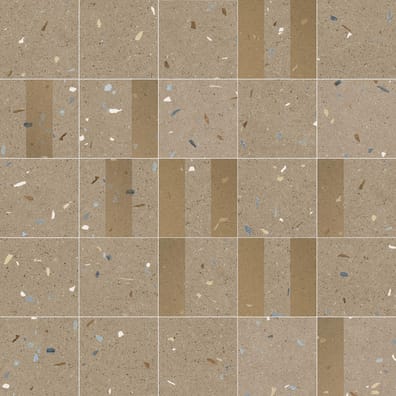 Carrelage effet terrazzo COMINO ECLAIR NUEZ - 20X20 - 1 m²